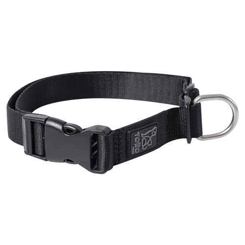 TOTTO - Halsband für große Hunde, Modell Mylu, Größe XL, verstellbares Hundehalsband, robuste Beschläge, Sicherheitsblech, D-Ring für Leine, Schwarz TOTTO - Halsband für große Hunde, Modell Mylu, Größe XL, verstellbares Hundehalsband, robuste Beschläge, Sicherheitsblech, D-Ring für Leine, Schwarz von Totto