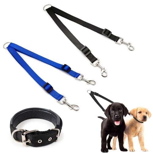 Hundeleine Doppelleine, Doppelleine Keine Verwicklungen, Doppelte Hundelein Leinen, Double Dog Doppelleine, 360° Drehbar und Einstellbar, für 2 Hunde für Walking,Training und Jogging, 2pcs Hundeleine Doppelleine, Doppelleine Keine Verwicklungen, Doppelte Hundelein Leinen, Double Dog Doppelleine, 360° Drehbar und Einstellbar, für 2 Hunde für Walking,Training und Jogging, 2pcs von Toulifly