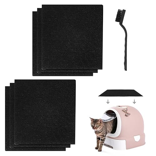 Katzentoilette Aktivkohlefilter,Carbon-Geruchsfilter,6 Stück Aktivkohlefilter Katzenstreukästen,Hochsaugfähiger Katzenklo Kohlefilter, Kohlenstoff Filter, für Katzenstreupfannen und Katzentoilette Katzentoilette Aktivkohlefilter,Carbon-Geruchsfilter,6 Stück Aktivkohlefilter Katzenstreukästen,Hochsaugfähiger Katzenklo Kohlefilter, Kohlenstoff Filter, für Katzenstreupfannen und Katzentoilette von Toulifly