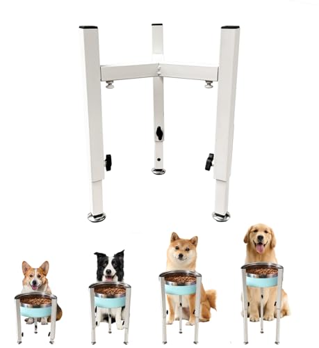 Verstellbarer erhöhter Hundenapfständer für Hunde – 4 Höhen, breit 17,8–27,9 cm – Metall erhöhter Futternapf-Halter, erhöhter Futternapf-Halter, Upgrade-Hundefutter für kleine, mittelgroße und große Verstellbarer erhöhter Hundenapfständer für Hunde – 4 Höhen, breit 17,8–27,9 cm – Metall erhöhter Futternapf-Halter, erhöhter Futternapf-Halter, Upgrade-Hundefutter für kleine, mittelgroße und große von TourKing