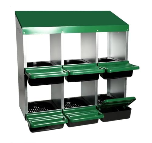 Tourtecs Nistkasten für Hühner NK3 mit 6 Brutplätzen grün Tourtecs Nistkasten für Hühner NK3 mit 6 Brutplätzen grün von Tourtecs