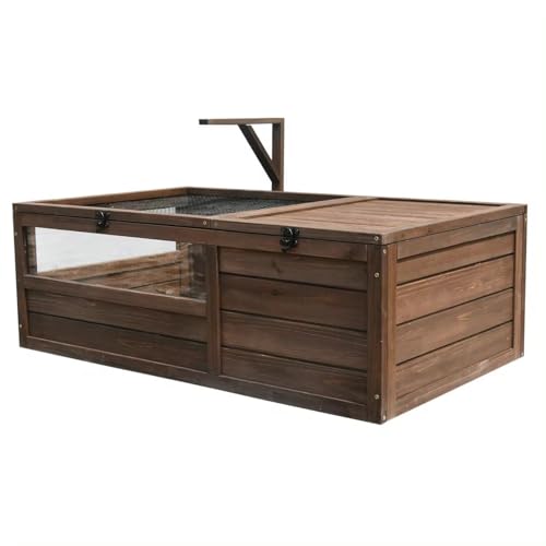 Tourtecs Schildkröten Gehege BF31 Schildkrötenhaus Holz 97 x 57 x 51 cm wetterfest von Tourtecs