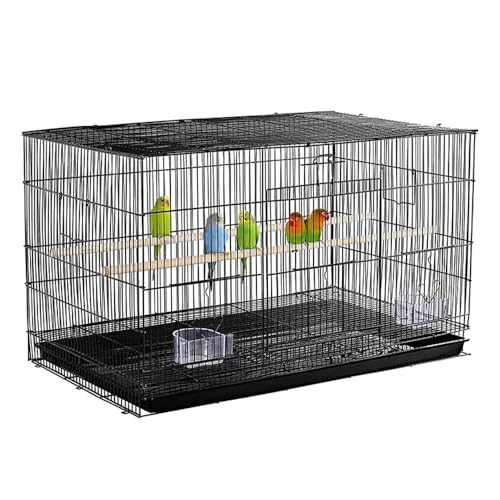 Tourtecs Vogelkäfig Vogelvoliere mit Holzstangen und Schmutzwanne 76 x 45 x 46 cm PL8 sw Tourtecs Vogelkäfig Vogelvoliere mit Holzstangen und Schmutzwanne 76 x 45 x 46 cm PL8 sw von Tourtecs