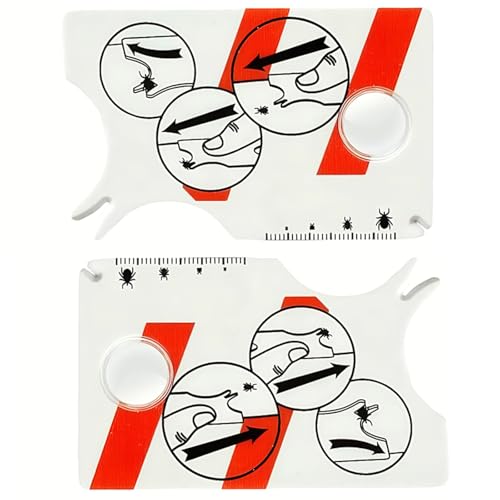 2 Stück Zeckenkarte mit Lupe,Zecken Waagenkarte Mit Lupe, Schnelle Reinigung Von Zecken Zeckenkarte für Menschen Kinder Hunde Katzen,Schnell und sanft Zecken vom Haustier oder Menschen entfernen 2 Stück Zeckenkarte mit Lupe,Zecken Waagenkarte Mit Lupe, Schnelle Reinigung Von Zecken Zeckenkarte für Menschen Kinder Hunde Katzen,Schnell und sanft Zecken vom Haustier oder Menschen entfernen von Tovbmup
