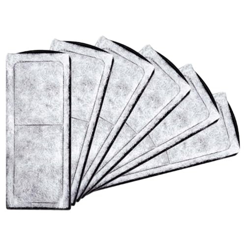 6 x Ersatzfilter für Aquariumfilter, ultradünn, ersetzt den Baumwollkern durch einen Filter mit niedrigem Wasserstand. Aquariumfilter-Ersatz für schnellen und sauberen Filterwechsel von Tovbmup