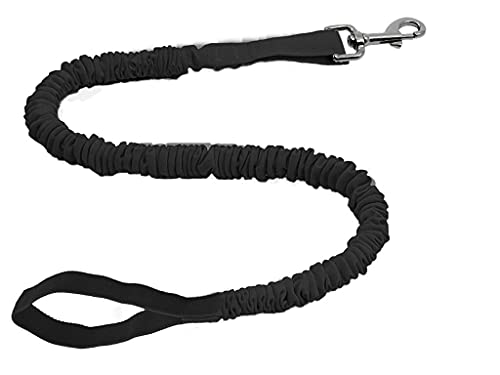TowWhee - Super elastische Bungee-Hundeleine – leicht, perfekter Widerstand für Hunde (132,1 cm – 431,8 cm) Komfort und Sicherheit Trainingsleine (schwarz) von TowWhee