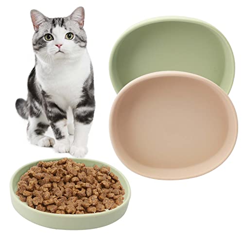 Towviy 2 Stück Futternapf für Katzen, Bunte Katzennäpfe Futterschale flach Katzennapf Wasser Fütterung Schüssel Katzenfutter Wasserschale für Hunde Katzen Hasen(Aprikosengelb Lichtgrün) Towviy 2 Stück Futternapf für Katzen, Bunte Katzennäpfe Futterschale flach Katzennapf Wasser Fütterung Schüssel Katzenfutter Wasserschale für Hunde Katzen Hasen(Aprikosengelb Lichtgrün) von Towviy