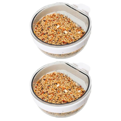 2pcs Transparent Bird Cage Feeding Tray Mini Pet Water Feeder Bird Hanging Bowl D-shaped Bird Food Plastic Cups, for Parrots Wellensittich Nymphensittich 2pcs Transparent Bird Cage Feeding Tray Mini Pet Water Feeder Bird Hanging Bowl D-shaped Bird Food Plastic Cups, for Parrots Wellensittich Nymphensittich von Toyhood