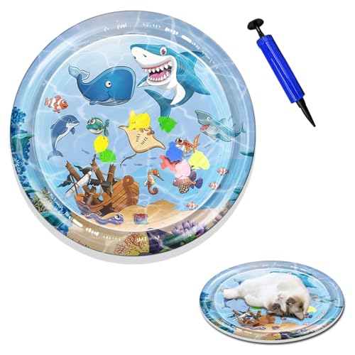 Katzen-Wasserspielmatte, Katzen-Wassersensorische Matten, Kühlmatten für Haustiere, aufblasbares sensorisches Spielkissen, kühles Komfort-Pad, verdicktes, interaktives Wasserbett für Hunde, Katzen von Toyhood