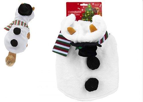 Toyland Weihnachtshaustier-Outfit - ideal für Hunde und Katzen - Rentier, Schneemann - Neuheit Weihnachten verkleiden Sich (Schneemann) von Toyland