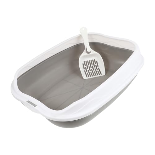 1 Satz Halbgeschlossene Katzenstreu Box für Kätzchen Abnehmbares Design Spritzschutz für Tierbedarf 1 Satz Halbgeschlossene Katzenstreu Box für Kätzchen Abnehmbares Design Spritzschutz für Tierbedarf von Toyvian