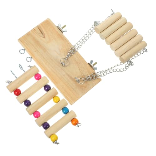 1Satz Papagei Schaukel aus Holz Vogel Spielplatz Sitzstange für Sittiche Papageien und Ziervögel für Vogelkäfig Zubehör 1Satz Papagei Schaukel aus Holz Vogel Spielplatz Sitzstange für Sittiche Papageien und Ziervögel für Vogelkäfig Zubehör von Toyvian