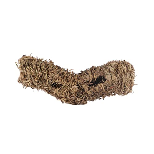 1Stück Haustier Tunnelspielzeug aus Naturmaterialien Tunnelförmiges Nest für Hamster und Meerschweinchen Dekoratives und Sicheres Hellgelb für Kleintieraktivitäten von Toyvian