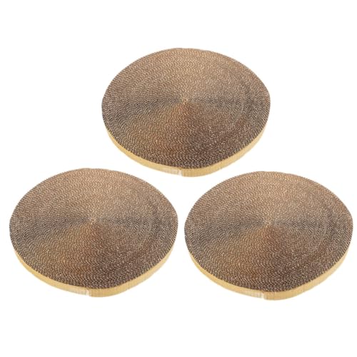 3 Stück Katzen Kratzbrett aus Wellpappe Interessante Kratzfläche für Katzen und Kätzchen Sicher und Bequem und Ausruhen 3 Stück Katzen Kratzbrett aus Wellpappe Interessante Kratzfläche für Katzen und Kätzchen Sicher und Bequem und Ausruhen von Toyvian