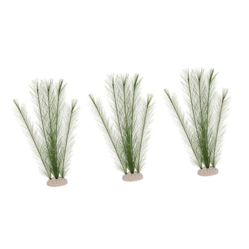 3 Stück Teiliges aus Aquarium Pflanzen Dekorative Kunstpflanzen für Aquarien Lebendige und Wasserpflanzen Dekorationen von Toyvian