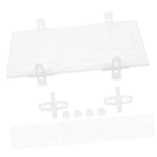 4 Stück Aquarium Trennwand Teilig Transparente Zuschneidbare Gitterplatte für Fischbecken mit Saugnäpfen Isolierende Trennplatten für Fische Hohe Wasserpermeabilität und Langlebig von Toyvian