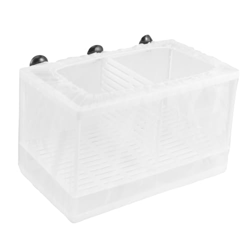 Brutkasten Isolation Box aus Feinem für Aquarien Sicheres Ablaichen und Aufziehen von Babyfischen zu Reinigen Langlebig Saugnäpfen zur Stabilen Befestigung im Aquarium von Toyvian