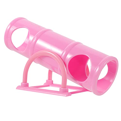 Hamster Wippe Tunnelspielzeug für Kleintiere Interaktives Hamster mit Tunnel für Meerschweinchen und Andere Haustiere Fördert Aktivität und Spaß von Toyvian