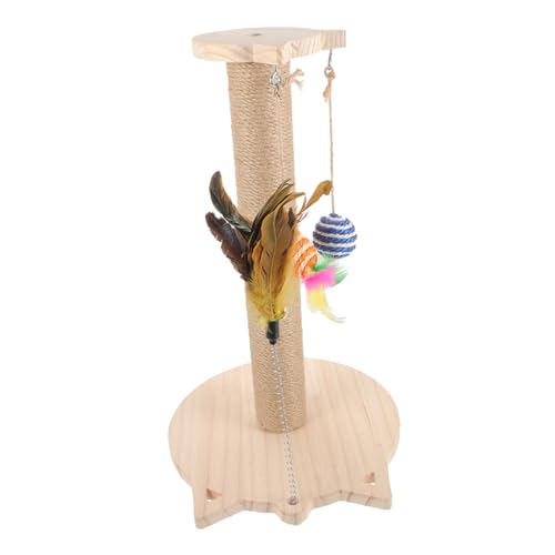 Katzenkratzbaum aus Natürlichem Vertikaler Kratzturm für Katzen Kratzspielzeug für Drinnen für Kätzchen mit Interaktivem Zufällige Farbe Katzenkratzbaum aus Natürlichem Vertikaler Kratzturm für Katzen Kratzspielzeug für Drinnen für Kätzchen mit Interaktivem Zufällige Farbe von Toyvian