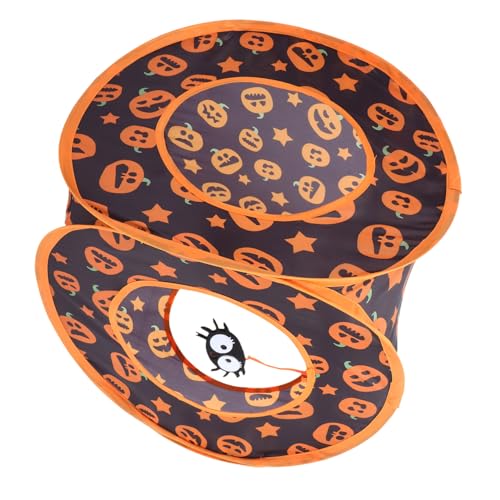 Katzentunnel Spooky Halloween Design Faltbarer Polyester Röhrchen für Katzen und Kleine für Interaktives und Erkundung Fördert die Bindung zwischen Ihnen Katzentunnel Spooky Halloween Design Faltbarer Polyester Röhrchen für Katzen und Kleine für Interaktives und Erkundung Fördert die Bindung zwischen Ihnen von Toyvian