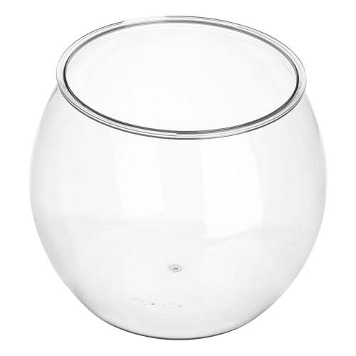 Kleines Transparentes Aquarium aus Kunststoff für Betta und Goldfische Fischglas für Desktop Dekoration Pflegeleichtes Fischbecken von Toyvian