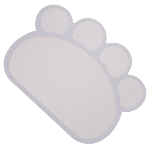 Pet Feeding Mat für Katzen rutschfeste Futterschale für Haustiere zu Reinigen Schützt Verschmutzung Pfotenförmiges Design Pet Feeding Mat für Katzen rutschfeste Futterschale für Haustiere zu Reinigen Schützt Verschmutzung Pfotenförmiges Design von Toyvian