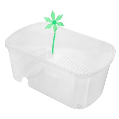 Schildkröten Aquarium mit Sonnenplattform Plastiktank für Haltung von Wasserschildkröten für Futter Eiablage und Hibernation Kleine Schildkröten Aquarium mit Sonnenplattform Plastiktank für Haltung von Wasserschildkröten für Futter Eiablage und Hibernation Kleine von Toyvian