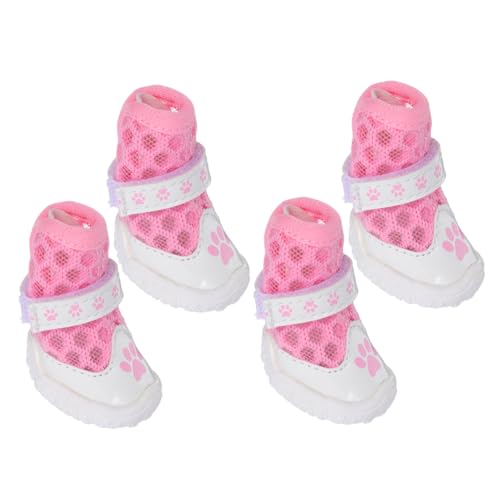 Toyvian 1 Satz Atmungsaktive Netz Pfotenstiefel für Kleine Hunde Leichte Schuhschutz für Heiße Gehwege und Holzböden von Toyvian