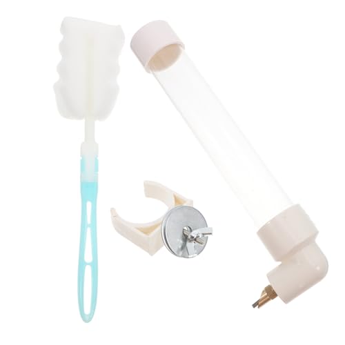 Toyvian 1 Satz Automatischer Wasserspender für Vogelkäfige Außenmontage Trinkflasche für Papageien Nymphensittiche und Kaninchen Platzsparende Lösung für Kleine Haustiere von Toyvian