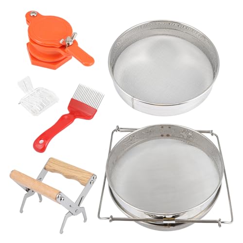 Toyvian 1 Satz Beekeeping Tool Set Teiliges Set mit Doppellagigem Filternetz Honigauslass Königinnen und Wabenclip Honiggabel Praktische für Hobbyimker und Familienbetrieb Toyvian 1 Satz Beekeeping Tool Set Teiliges Set mit Doppellagigem Filternetz Honigauslass Königinnen und Wabenclip Honiggabel Praktische für Hobbyimker und Familienbetrieb von Toyvian