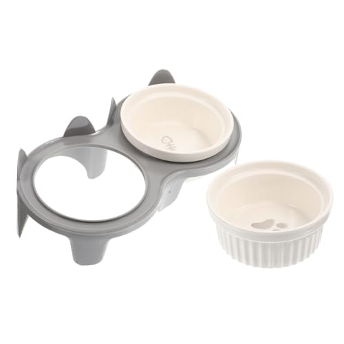 Toyvian 1 Satz Erhöhter Katzenfutternapf aus Keramik Teiliges mit Rutschfestem Gestell Schont die Nackenwirbelsäule für Futter und Wasser Geeignet für Katzen und Kleine Haustiere Toyvian 1 Satz Erhöhter Katzenfutternapf aus Keramik Teiliges mit Rutschfestem Gestell Schont die Nackenwirbelsäule für Futter und Wasser Geeignet für Katzen und Kleine Haustiere von Toyvian