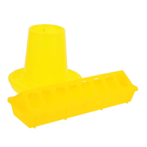 Toyvian 1 Satz Futterautomat für Hühner Fütterung Trog Schüssel groß automatischer futterspender vogelfutterspender Haustiere Wasserspender für Hühnerkäfige Futternapf für Küken Abs Yellow Toyvian 1 Satz Futterautomat für Hühner Fütterung Trog Schüssel groß automatischer futterspender vogelfutterspender Haustiere Wasserspender für Hühnerkäfige Futternapf für Küken Abs Yellow von Toyvian