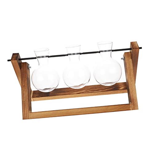 Toyvian 1 Satz Glühbirnen-vasen-schwenkhalter Für Drinnen Hydroponische Pflanzen Terrariumpflanze Luftpflanzen Wasser Outdoor -pflanzer Anlage Einmachgläser Ausbreitungsstationen Glas von Toyvian