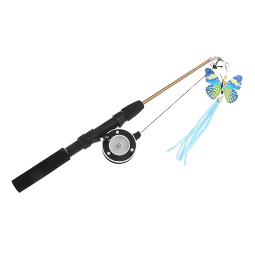 Toyvian 1 Satz Interaktive Katzenangel mit Ausziehbarem und Federkopf für Kätzchen Fördert Aktivität und Gesundheit mit Lustigem Ersatzkopf Schmetterling Toyvian 1 Satz Interaktive Katzenangel mit Ausziehbarem und Federkopf für Kätzchen Fördert Aktivität und Gesundheit mit Lustigem Ersatzkopf Schmetterling von Toyvian