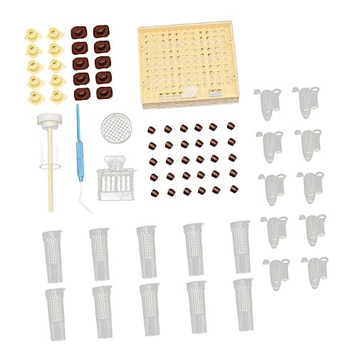 Toyvian 1 Satz König Yu Anzug Bienenzubehör Bee Cell Cups-Kit Inkubator für Anlasser halten Imkerei Werkzeuge Aufzuchtset für Königinnen Königinnenaufzuchtsystem Zellbecher von Toyvian