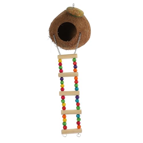 Toyvian 1 Satz Kokosnuss Vogelhaus für Haustiere Dekoratives Hängenest für Vögel Brutbett für Papageien und Kleine Vögel für Käfige und Toyvian 1 Satz Kokosnuss Vogelhaus für Haustiere Dekoratives Hängenest für Vögel Brutbett für Papageien und Kleine Vögel für Käfige und von Toyvian