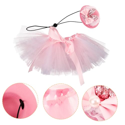 Toyvian 1 Satz Kopfschmuck für Haustier hüte Party Hündchen Ohren Zubehör Hundehut Ostern Haustier Kopfschmuck Haustier Osterhut Kleidung dekorativer Welpenhut Esser-Hundekleid Stoff Rosa von Toyvian