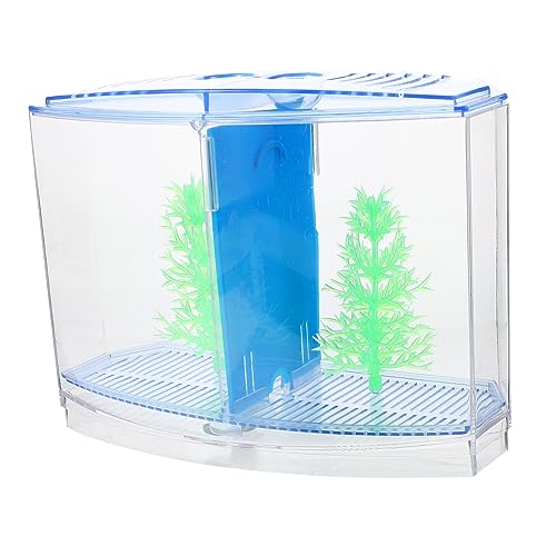 Toyvian 1 Satz Mini Aquarium Transparente Fischtank Zuchtbox aus für Goldfische und Pflanzen Geeignet für Wohnzimmer Schlafzimmer und Schreibtischdekoration von Toyvian