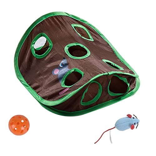 Toyvian 1 Satz Neun-Loch-tunnelspielzeug Katzentunnel Mit Löchern Haustier Katzenspielzeug Für Wohnungskatzen Labyrinth Katzenzubehör Tunnelröhre Für Katzen Drinnen Polyester Grün Toyvian 1 Satz Neun-Loch-tunnelspielzeug Katzentunnel Mit Löchern Haustier Katzenspielzeug Für Wohnungskatzen Labyrinth Katzenzubehör Tunnelröhre Für Katzen Drinnen Polyester Grün von Toyvian