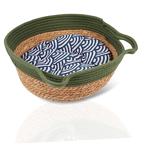 Toyvian 1 Satz Rattan katzenstreu Katzenbett klein Haustier zeitgenössisch drinnen Katzenbett aus Weidengeflecht Nest Katzenbetten Wicker Gemütliche Katzenbetten für Innenkatzen Stroh Toyvian 1 Satz Rattan katzenstreu Katzenbett klein Haustier zeitgenössisch drinnen Katzenbett aus Weidengeflecht Nest Katzenbetten Wicker Gemütliche Katzenbetten für Innenkatzen Stroh von Toyvian