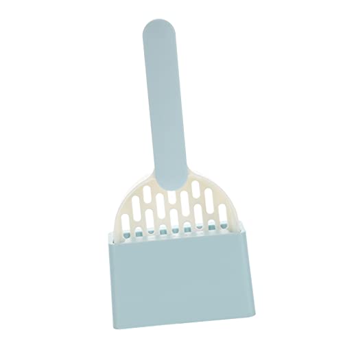 Toyvian 1 Satz Schaufel für Katzenstreu Pooper Scooper Katzenstreu verklumpt Schaufeln für Katzenstreu Katzenschaufel Wurf Katzenstreuschaufel mit Halter Haustier Abs Blue von Toyvian