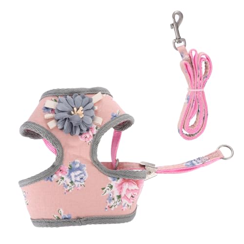 Toyvian 1 Satz Verstellbares Hundegeschirr und Leine Set mit Blumenmuster für Kleine Komfortables und Atmungsaktives Geschirr für und Training Toyvian 1 Satz Verstellbares Hundegeschirr und Leine Set mit Blumenmuster für Kleine Komfortables und Atmungsaktives Geschirr für und Training von Toyvian