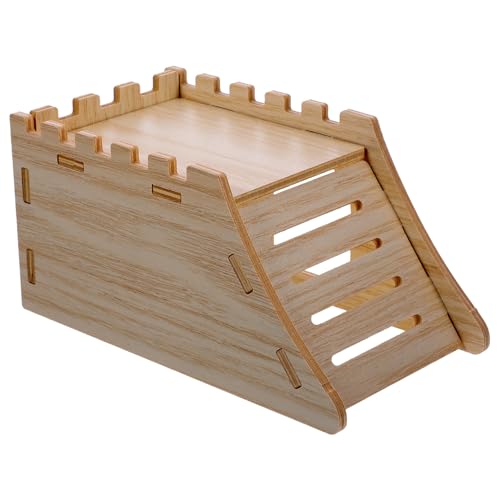 Toyvian 1 Satz empfindliches Hamsterversteck Meerschweinchen Hamster-Mehrkammerversteck Hamster Mehrkammerversteck Hamsterhäuser verstecke Rattenversteck aus Holz hölzern von Toyvian