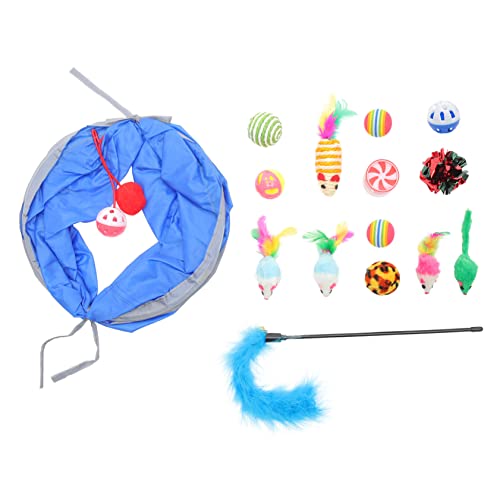Toyvian 1 Satz lustiges Katzenspielzeug Tunnel tragbar neckisch interaktive Katze Interaktives für Haustiere Hauskatze Teaser Katzen-Stäbchen Polyester Toyvian 1 Satz lustiges Katzenspielzeug Tunnel tragbar neckisch interaktive Katze Interaktives für Haustiere Hauskatze Teaser Katzen-Stäbchen Polyester von Toyvian