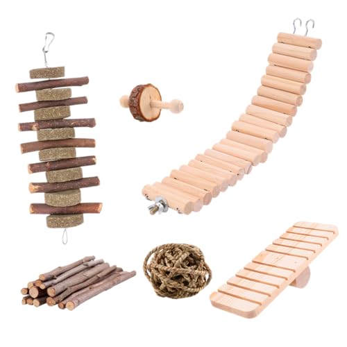 Toyvian Holz Hamster Leiter Spielzeug Für Meerschweinchen Und Andere Kleintiere Achtlagige Chinchillaleiter Als Interessantes Hamsterzubehör Toyvian Holz Hamster Leiter Spielzeug Für Meerschweinchen Und Andere Kleintiere Achtlagige Chinchillaleiter Als Interessantes Hamsterzubehör von Toyvian