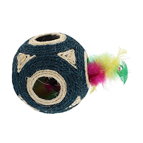 Toyvian 1 Stück Hanfseilballspielzeug Katzenspielzeug interaktiv Katzen Kratzer zahnärztlich Katzen interaktive Spielzeuge zahnspielzeug für Katzen Plüsch Blue Toyvian 1 Stück Hanfseilballspielzeug Katzenspielzeug interaktiv Katzen Kratzer zahnärztlich Katzen interaktive Spielzeuge zahnspielzeug für Katzen Plüsch Blue von Toyvian