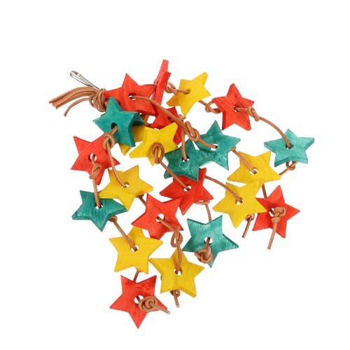 Toyvian 1 Stück Holzspielzeug für Papageien Kauspielzeug für Käfige Sicheres Material Fördert das Kauen für Sittiche Nymphensittiche und Hamster von Toyvian