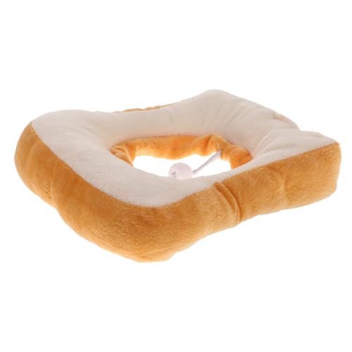 Toyvian 1 Stück Katzenhalsband Name -Donut- Verstellbare Kat Kragen Nacken Katzenhalsbänder Kätzchen Zubehör Einstellbar Für Geformt Krapfen Gelb Baumwolle von Toyvian
