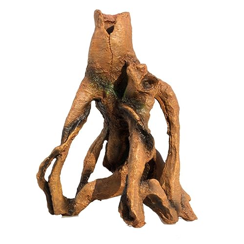 Toyvian 1 Stück Simulation Baumstamm Unterwasser Dekoration Kunstharz Ornament für Aquarien Stumpfgestaltung für Süß und Salzwasserumgebungen Lebendige von Toyvian