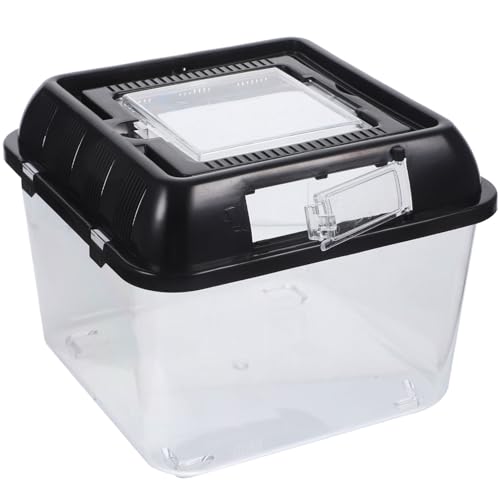 Toyvian 1 Stück Transparent Reptilien Fütterungsbox für Schildkröten und Goldfische Kleiner Plastik Aufzuchtbehälter mit Belüftungsöffnungen für Haustiere und Transport Toyvian 1 Stück Transparent Reptilien Fütterungsbox für Schildkröten und Goldfische Kleiner Plastik Aufzuchtbehälter mit Belüftungsöffnungen für Haustiere und Transport von Toyvian